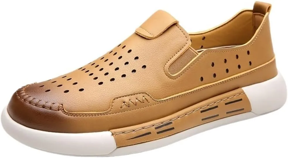 Prom Loafers for Mens Vegan Leather Wedding Solid Color Anti-Slip Classic Slip-on