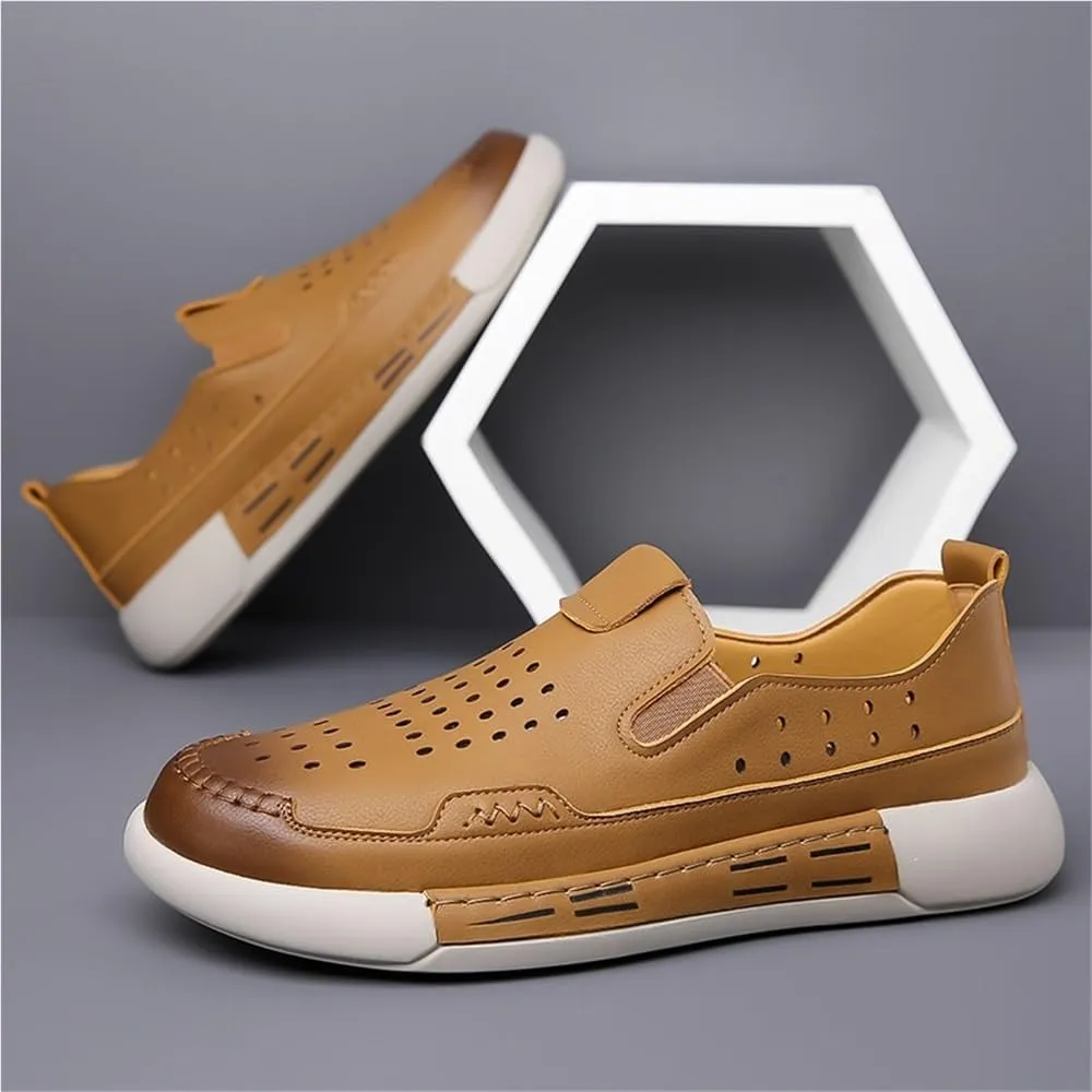 Prom Loafers for Mens Vegan Leather Wedding Solid Color Anti-Slip Classic Slip-on