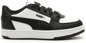 PUMA Caven Sneaker, White Black Black, 2 US Unisex Little Kid