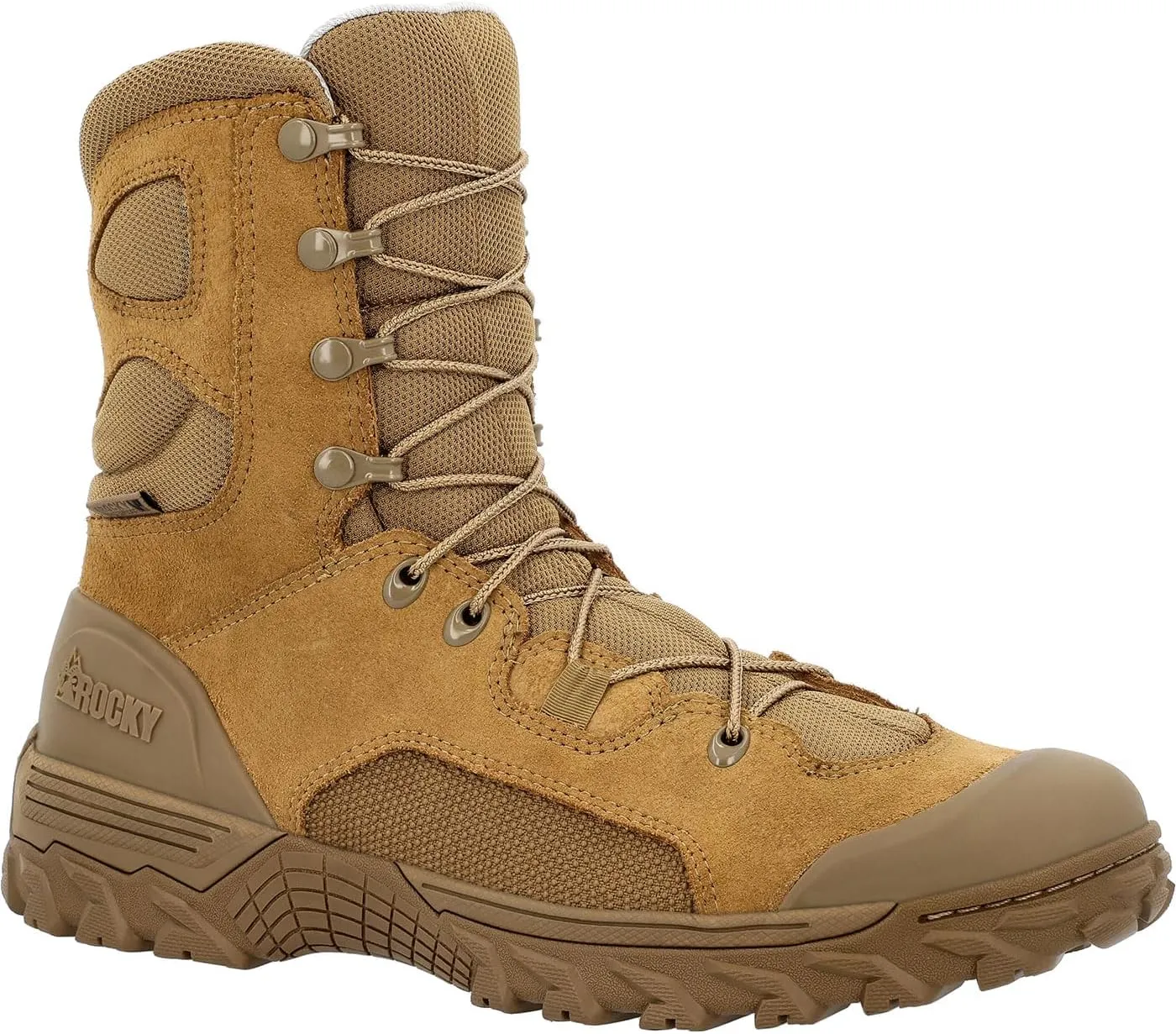 ROCKY Mountain Combat Waterproof Military Boot, Coyote Brown, Size 13(M)