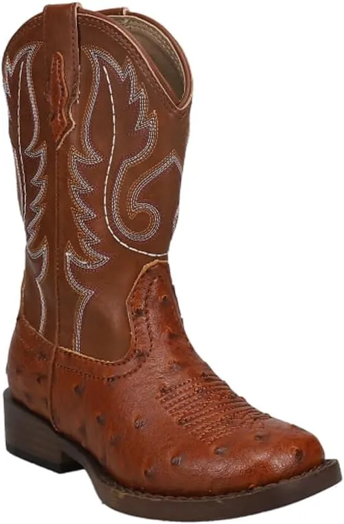 ROPER Infant Boys Cowbaby Bumps Round Toe Casual Boots Mid Calf - Brown