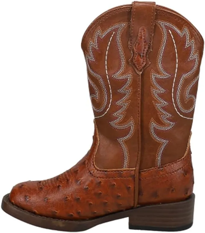 ROPER Infant Boys Cowbaby Bumps Round Toe Casual Boots Mid Calf - Brown