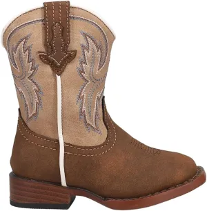 ROPER Toddler Boys Eastwood Square Toe Casual Boots Mid Calf - Brown