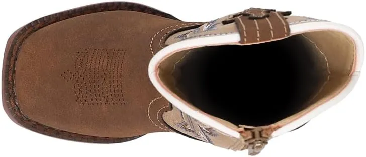 ROPER Toddler Boys Eastwood Square Toe Casual Boots Mid Calf - Brown
