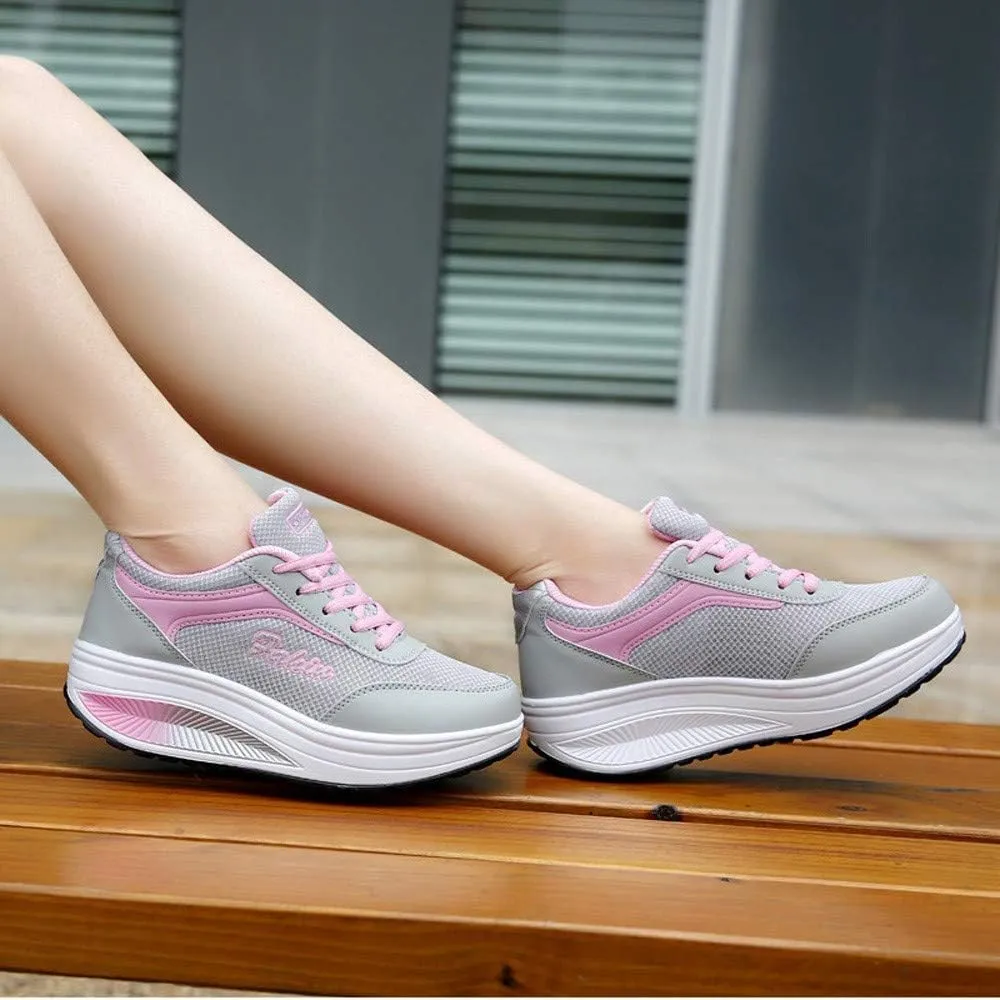 Running Shoes for Women Wide Feet Zapatos Comodos para Mujer De Vestir Platform High Top Canvas Shoes for Women High Heel Wedge Sneakers for Women Size 11 Women Slip On Tennis Shoes Size 10