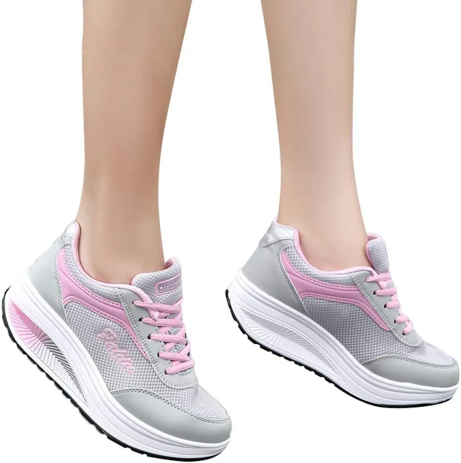 Running Shoes for Women Wide Feet Zapatos Comodos para Mujer De Vestir Platform High Top Canvas Shoes for Women High Heel Wedge Sneakers for Women Size 11 Women Slip On Tennis Shoes Size 10