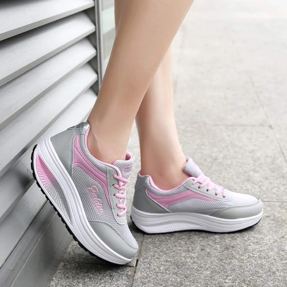 Running Shoes for Women Wide Feet Zapatos Comodos para Mujer De Vestir Platform High Top Canvas Shoes for Women High Heel Wedge Sneakers for Women Size 11 Women Slip On Tennis Shoes Size 10