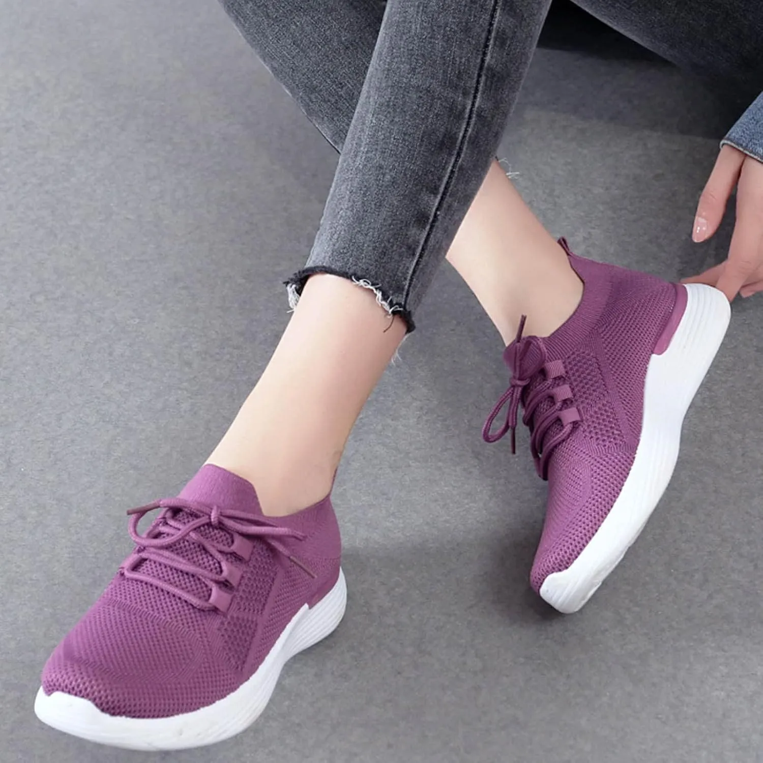 Running Shoes Womens Comfy Black Shoes for Women Dressy Women's Walking Shoes Sock Sneakers Womens Trail Running Shoes Wide Width Zapatos Comodos
