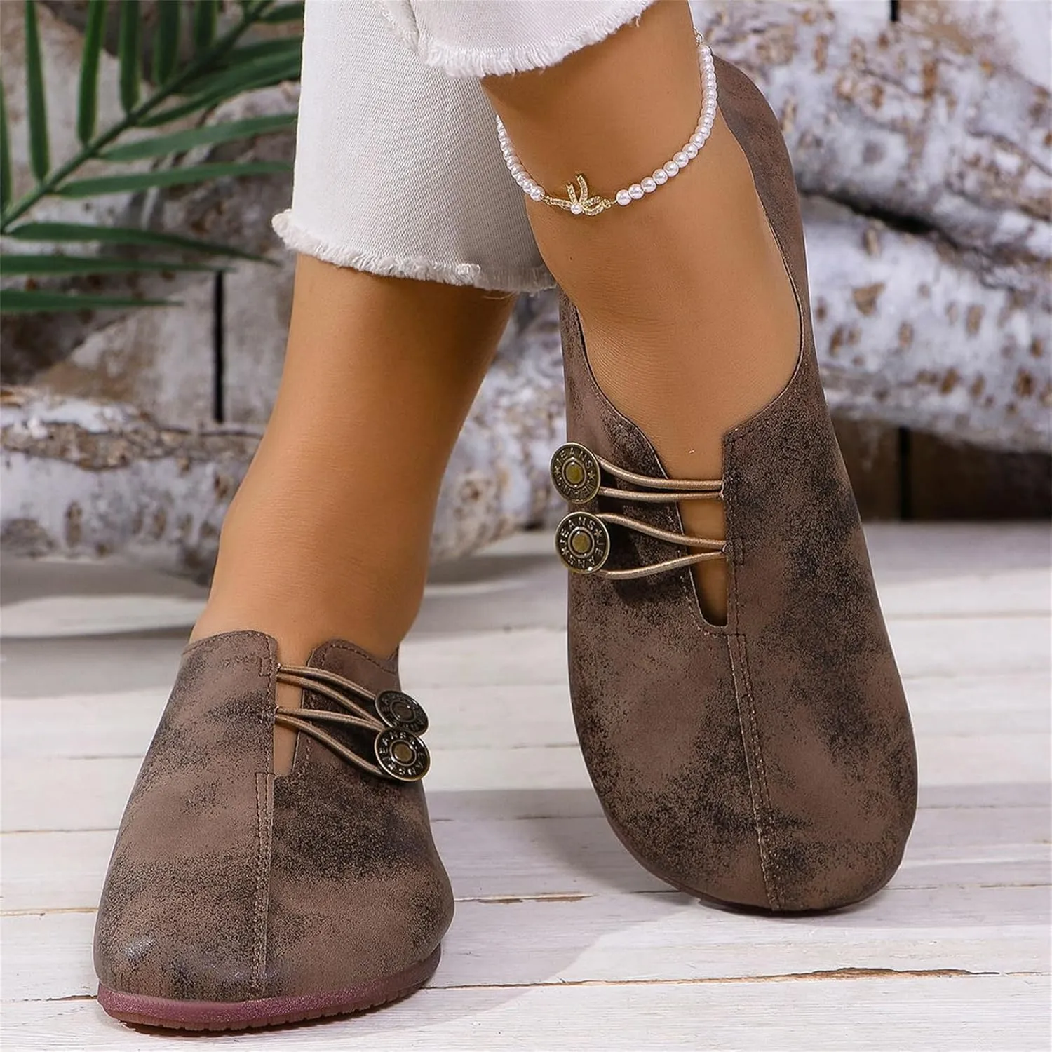 Sandals for Women 2025 Retro Loafers Dressy Comfortable Closed Toe Ballet Flats Summer Casual Breathable Boat Shoes Footwear
