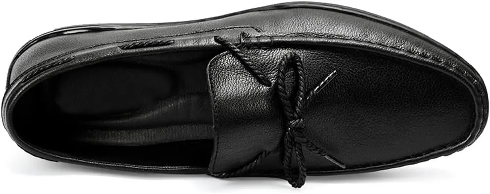 Santimon Men's Driving Moccasin Shoes, Genuine Leather Loafers, Slip On Boat Shoes for Men, Breathable, Fashionable, Classic Shoes