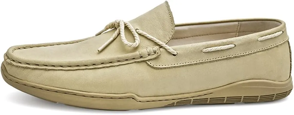 Santimon Men's Driving Moccasin Shoes, Genuine Leather Loafers, Slip On Boat Shoes for Men, Breathable, Fashionable, Classic Shoes