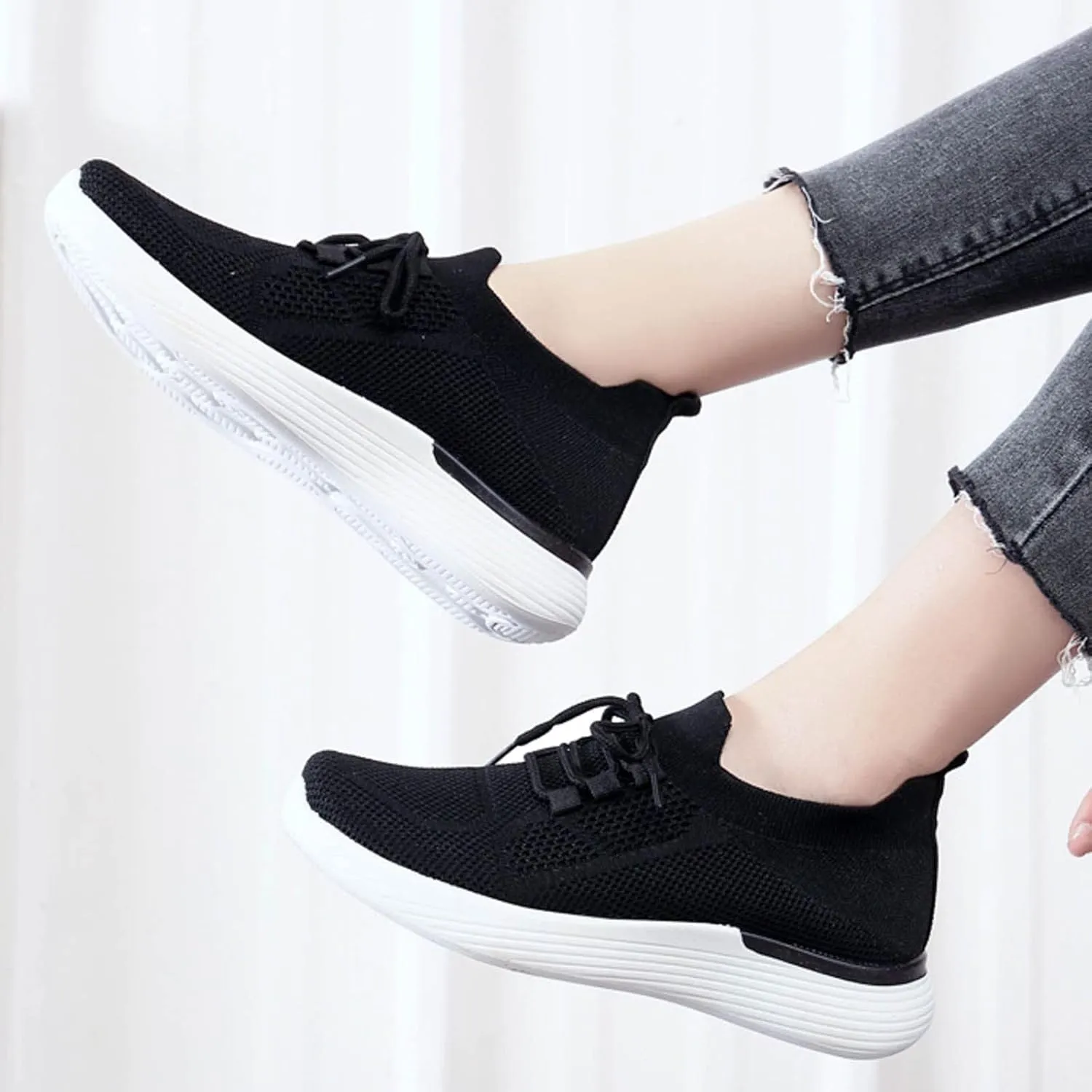 SBGMoSJ Women Sneakers Black Casual Zapatos CóModos Para Embarazadas Wide Width White Canvas Tennis Shoes for Women Women Sneakers Size 6 Wide Women Orthopedic Sneakers Wide