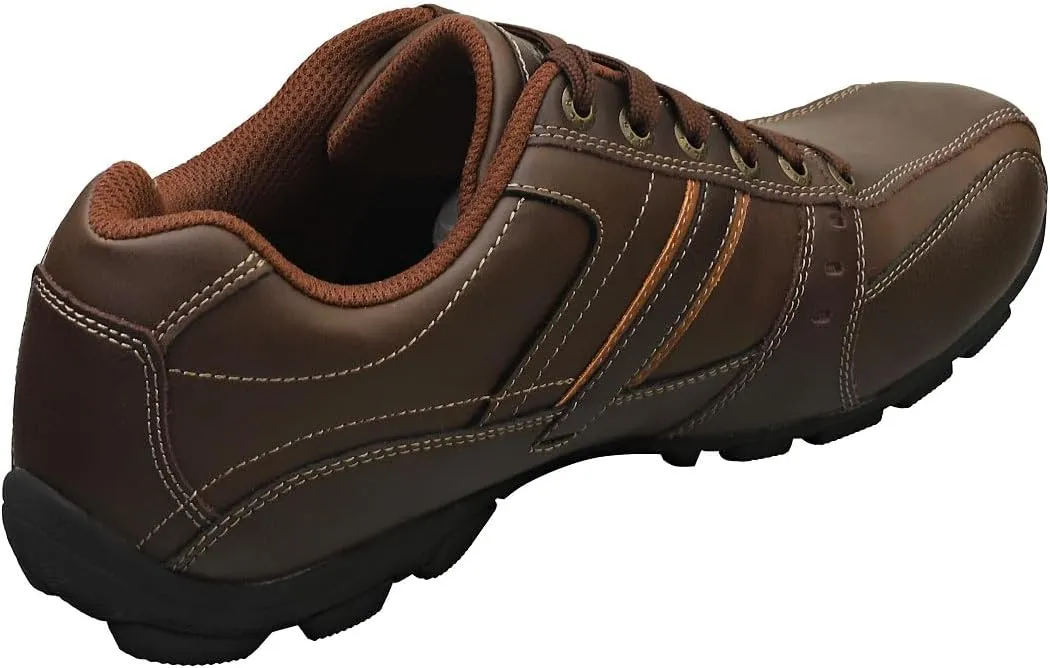 Skechers Marter Men's Life Change Lightweight Leather Trainers Brown