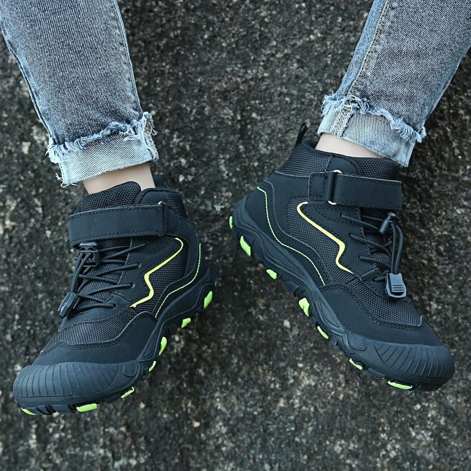 Sneaker Booties For Boys Kids Outdoor Running Walking Non Slip Shoes Childrens Open Toe Ankle Sport Boots Comfy Light