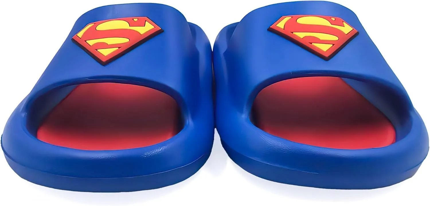 Superman Logo Men's Cloud Comfort Foam Slide Sandals