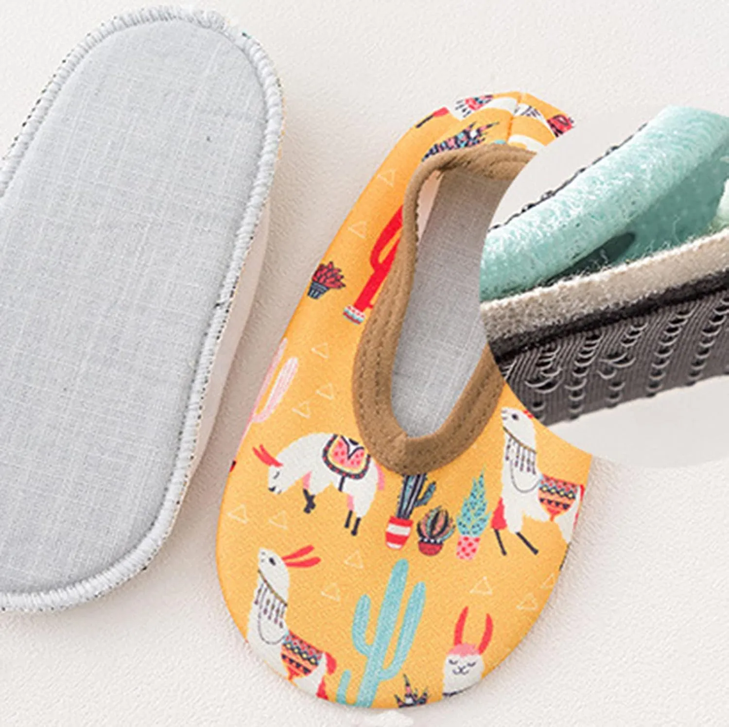 Toddler Baby Sock Shoes,0-7 Years Toddler Baby Boys Girls Cartoon Swim Water Shoes Barefoot Socks Non-Slip Shoes
