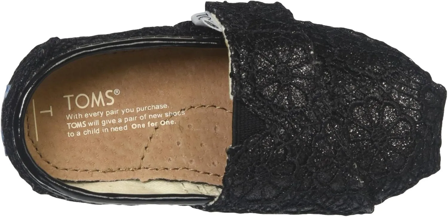 TOMS Kids Boys Alpargata - Black