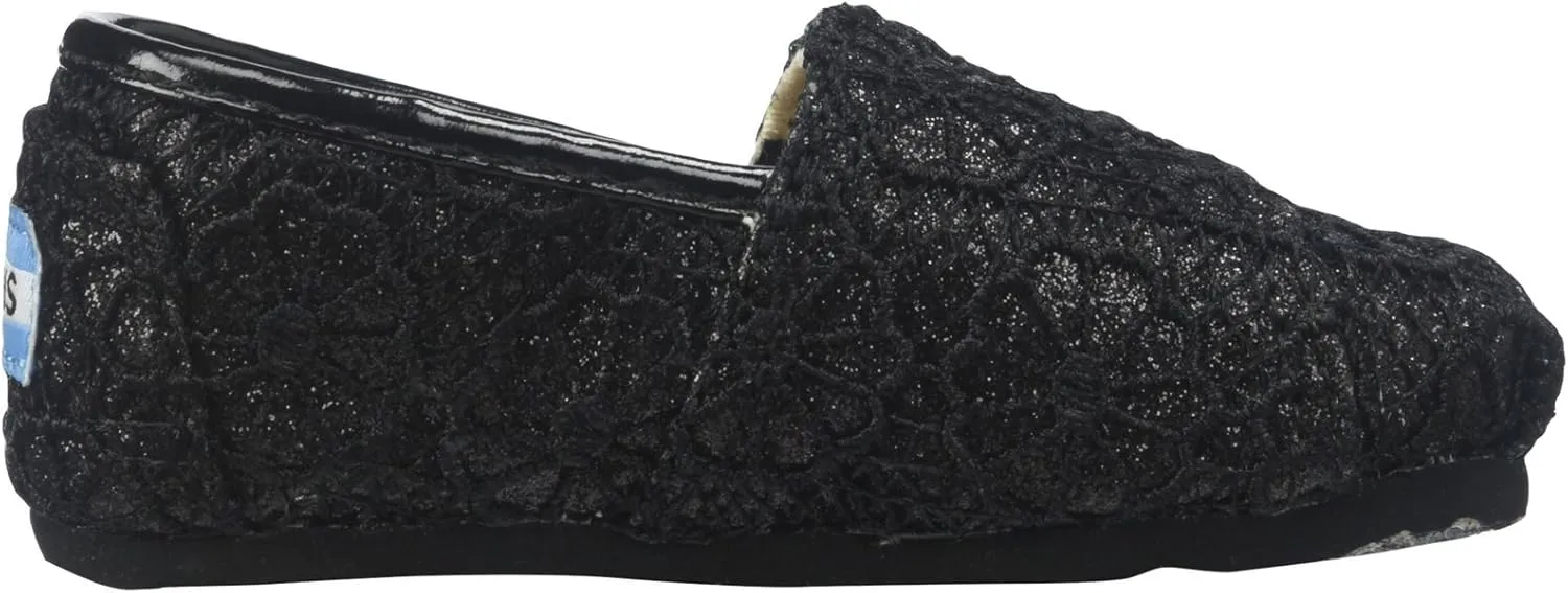 TOMS Kids Boys Alpargata - Black