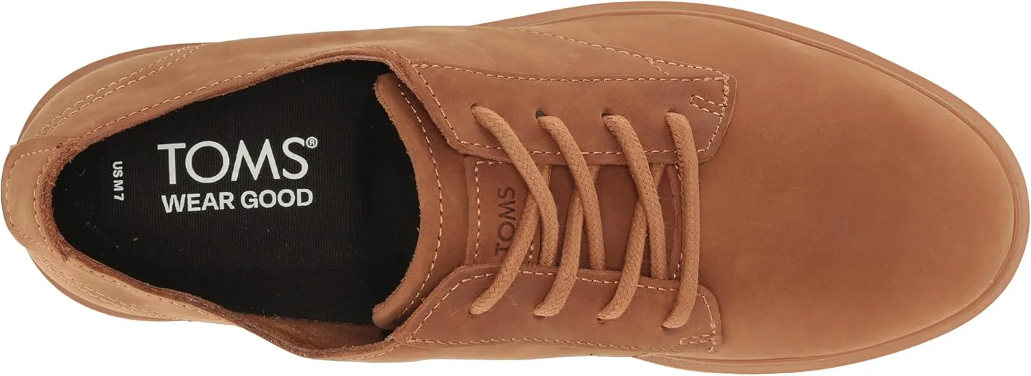 TOMS Mens Navi Travel Lite Lace Up Casual Shoes - Brown
