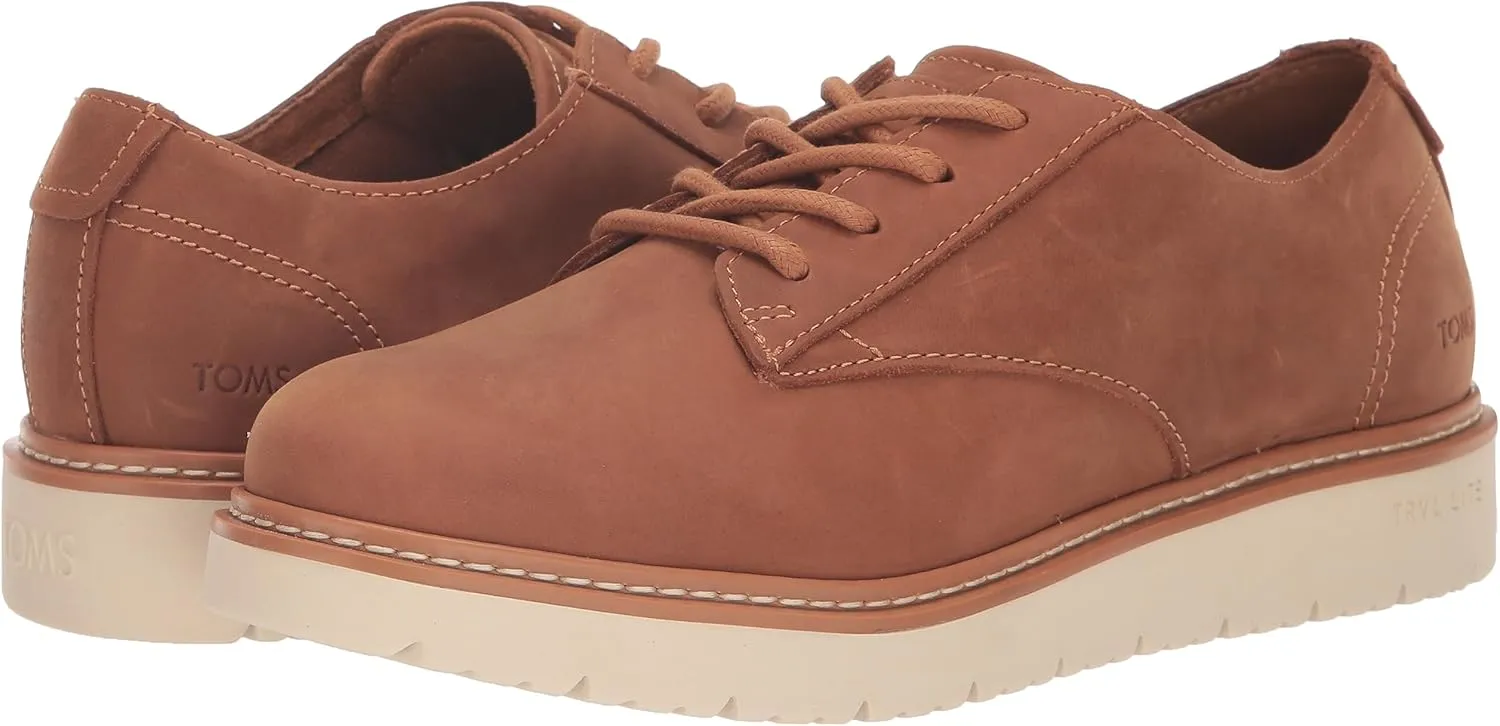 TOMS Mens Navi Travel Lite Lace Up Casual Shoes - Brown