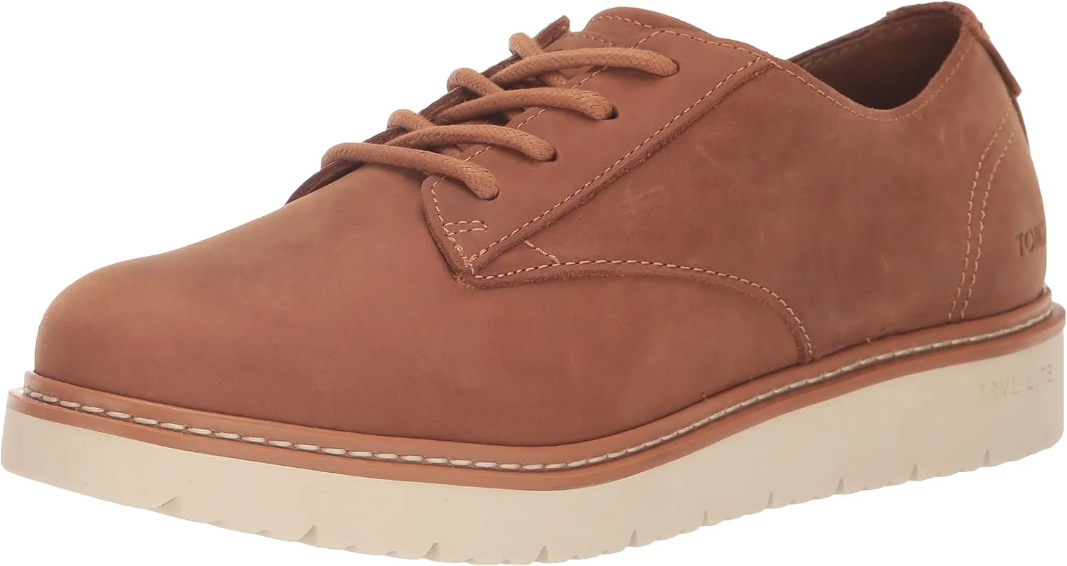 TOMS Mens Navi Travel Lite Lace Up Casual Shoes - Brown