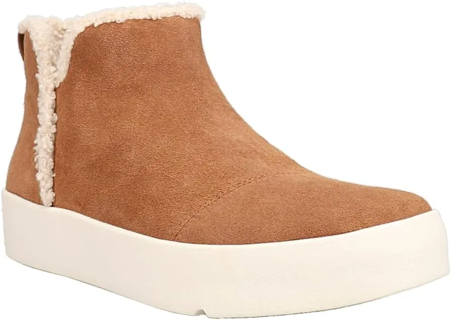 TOMS Womens Verona Mid Zippered Round Toe Casual Boots Ankle - Brown