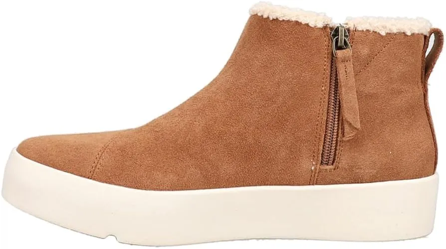 TOMS Womens Verona Mid Zippered Round Toe Casual Boots Ankle - Brown