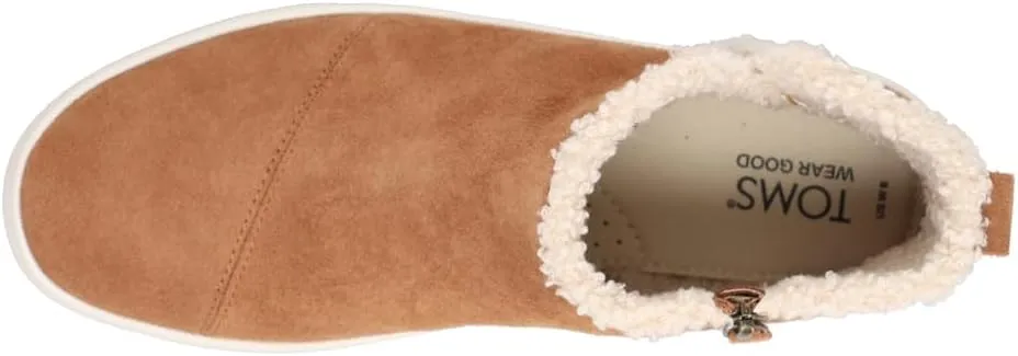 TOMS Womens Verona Mid Zippered Round Toe Casual Boots Ankle - Brown