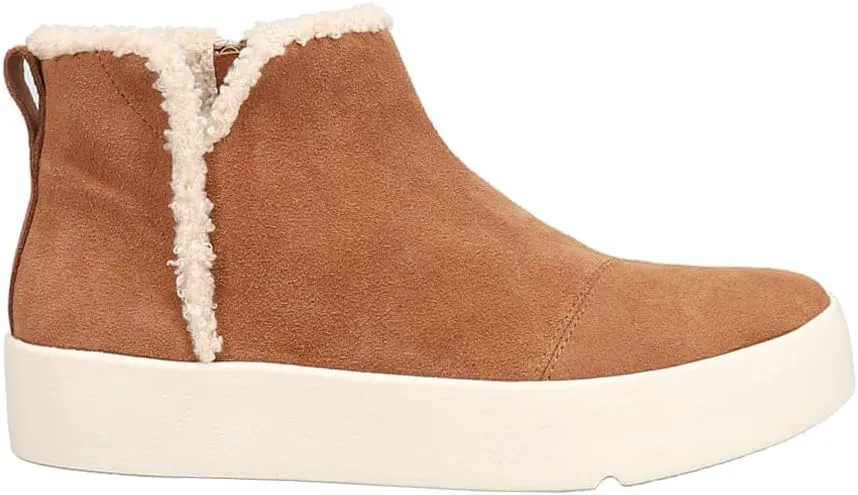 TOMS Womens Verona Mid Zippered Round Toe Casual Boots Ankle - Brown