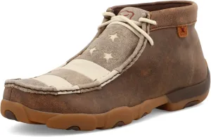 Twisted X Men's Chukka Driving Moc, Moc Toe, Brown & Ivory, 9 M