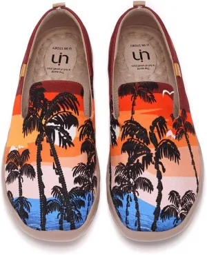 UIN Men's Slip Ons Color Loafers Canvas Lightweight Sneakers Walking Casual Art Painted Travel Shoes