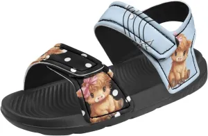 Unisex Kids Sandals Horse Summer Shoes Boys and Girls Adjustable Sport Athletic Outdoor Sandals for Toddler/Little Kid/Big Kid