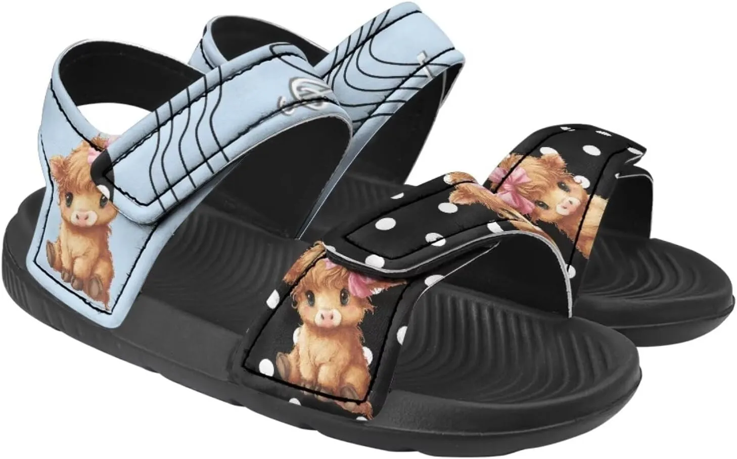 Unisex Kids Sandals Horse Summer Shoes Boys and Girls Adjustable Sport Athletic Outdoor Sandals for Toddler/Little Kid/Big Kid
