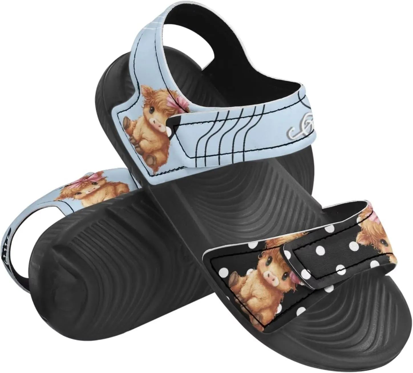 Unisex Kids Sandals Horse Summer Shoes Boys and Girls Adjustable Sport Athletic Outdoor Sandals for Toddler/Little Kid/Big Kid