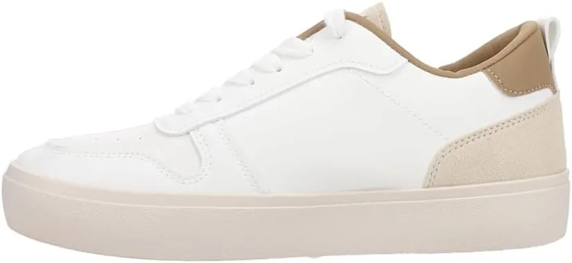 Vintage Havana Womens Aura Metallic Platform Lace Up Sneakers Shoes Casual - Black, Black, White