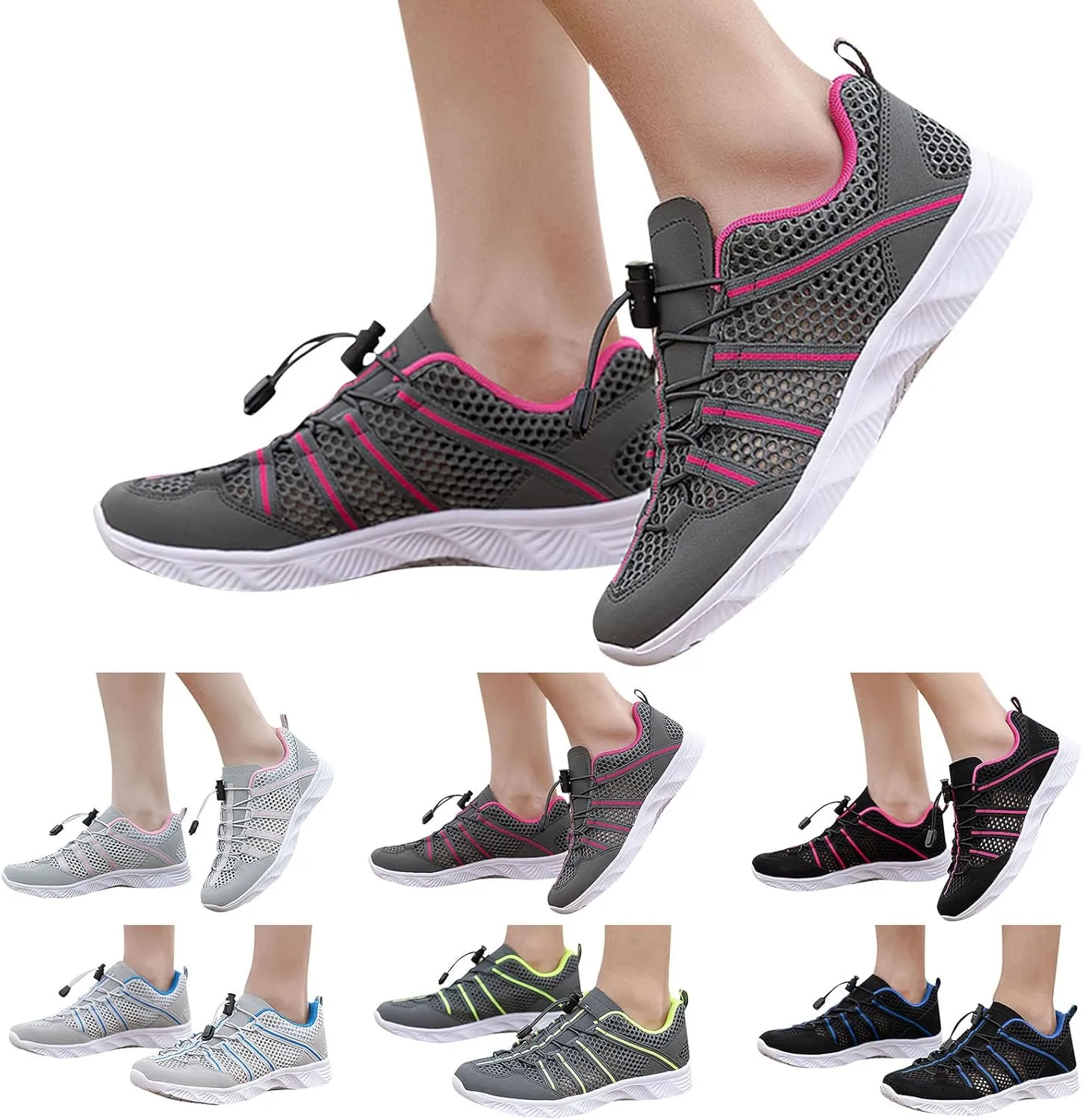 Water Shoes Men Size 9 Breathable Non Slip Athletic Water and Hiking Shoes for Women Water Shoes Wide Feet Beach Sports Quick Dry Barefoot for Beach Lake Pool Hiking Surfing Camping Size