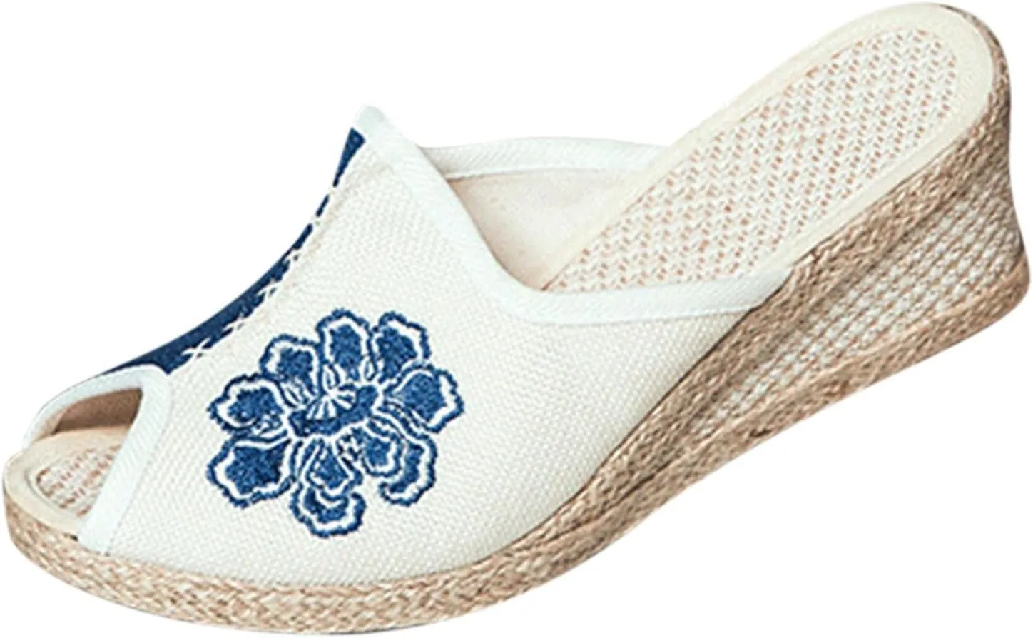Wedge Sandal for Women Ankle Strap Flatform Arch Support Fish Mouth Toe Shoes Platform Espadrilles Non-Slip Comfort