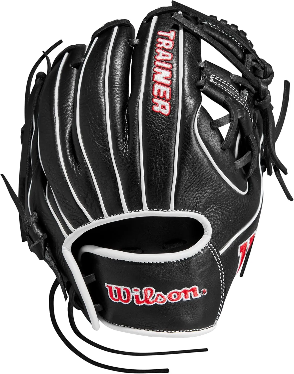 Wilson Trainer Baseball Gloves - Black/Red