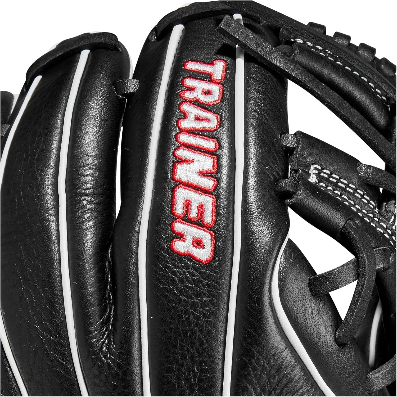 Wilson Trainer Baseball Gloves - Black/Red
