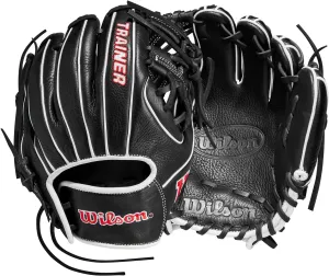 Wilson Trainer Baseball Gloves - Black/Red