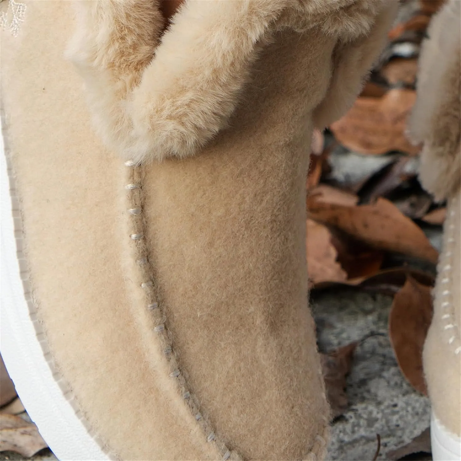 Winter Boots For Women 2024 Dressy Warm Fur Lined Snow Short Ankle Booties Fashion Comfortable Slip On Loafers Shoes