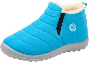Winter Snow Boots for Kids Winter Shoes Infant Boys Girls Booties Faux Fur Lined Girls Boys Barefoot Boots Shoes