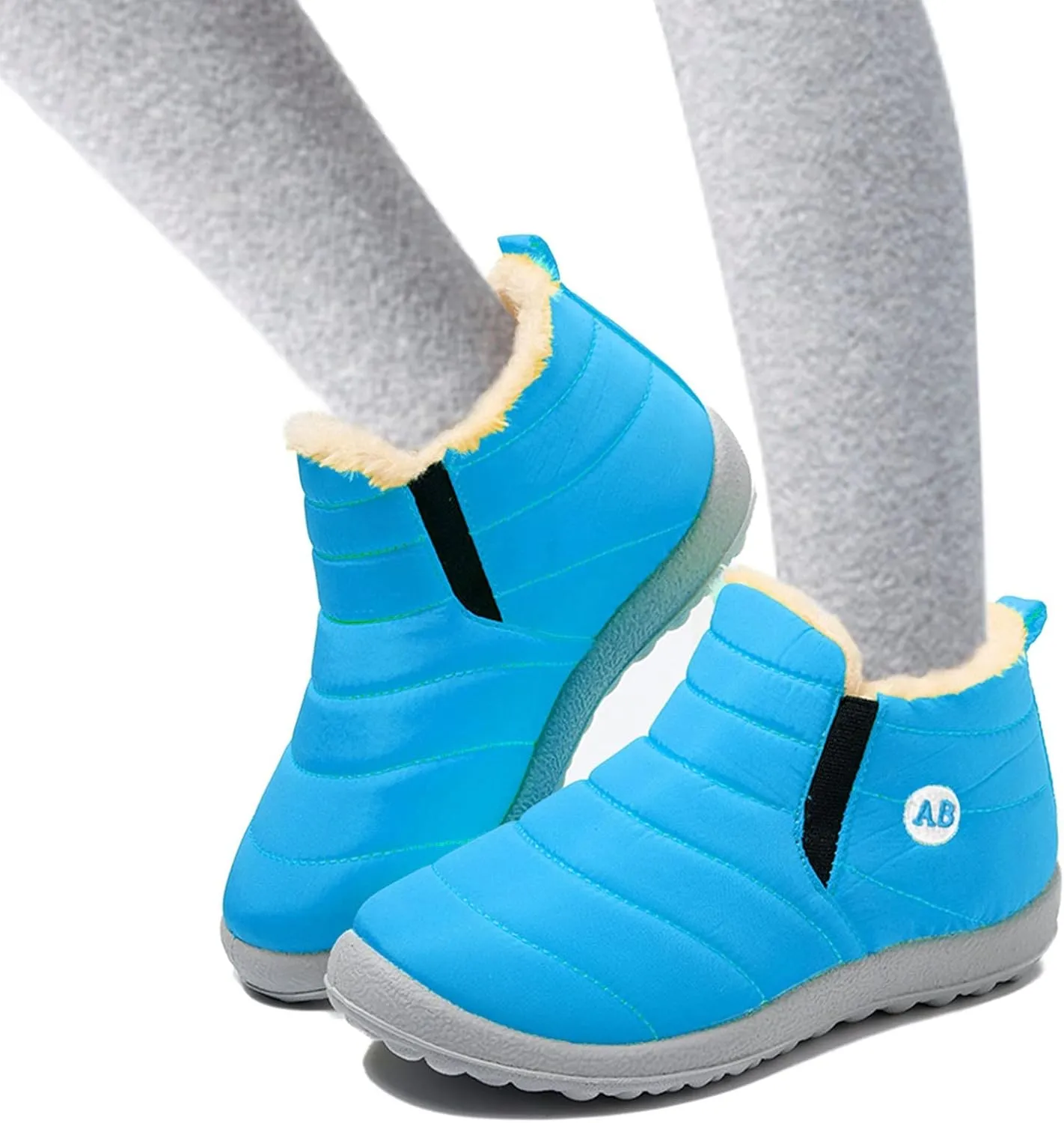 Winter Snow Boots for Kids Winter Shoes Infant Boys Girls Booties Faux Fur Lined Girls Boys Barefoot Boots Shoes
