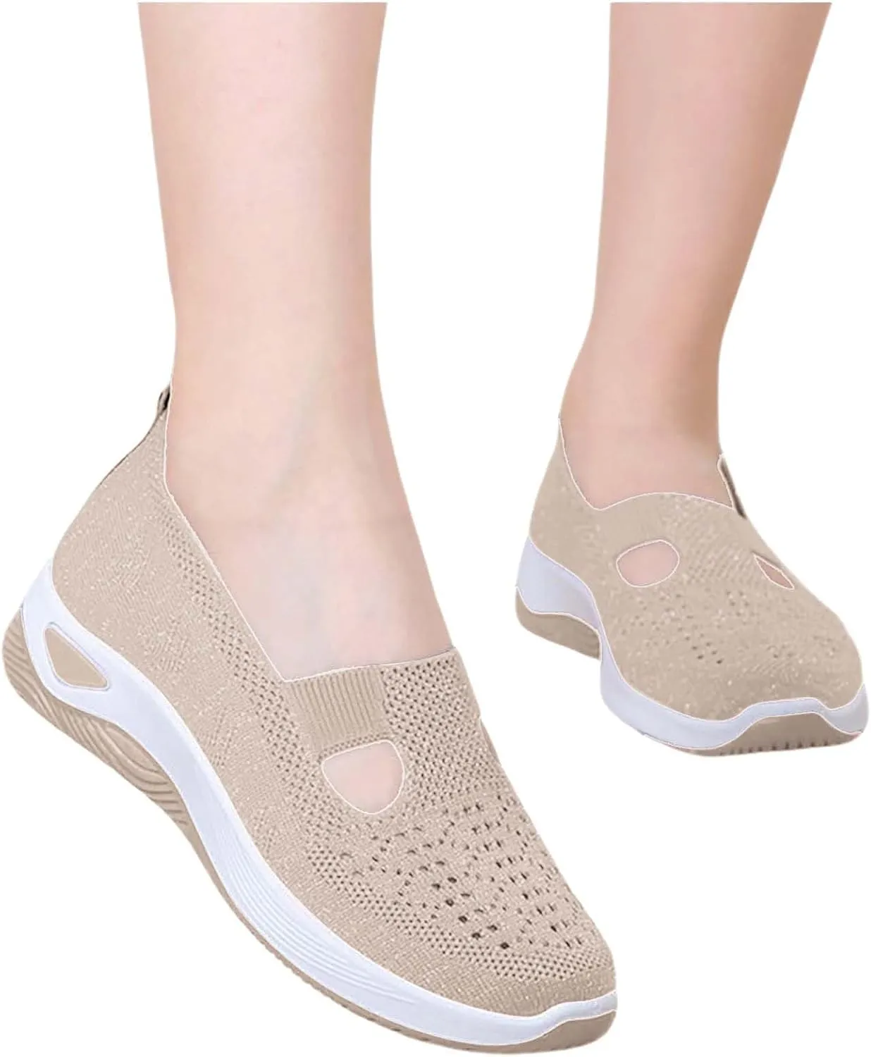 Women Shoes Casual Women Loafers Comfortable Round Toe Flats ComfortableClosed Back Lightweight Breathable Christmas Shoes for Woman Flat Shoe