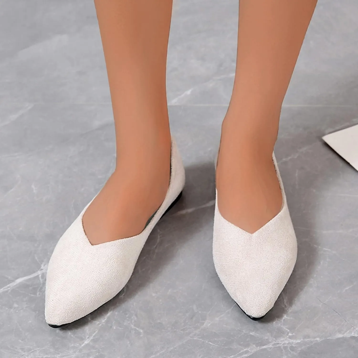 Women Shoes Flats Women's Loafers & Slip-Ons Comfortable Dressy Slip onLightweight Breathable Christmas Loafers Women Ballet Flats Shoes for Women