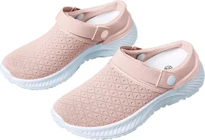 Women's Backless Slip on Mesh Sneakers Shoes Running Shoes for Women Slip On Casual Black Shoes Brown Sneakers Brown Tennis Shoe Trainers Shoe