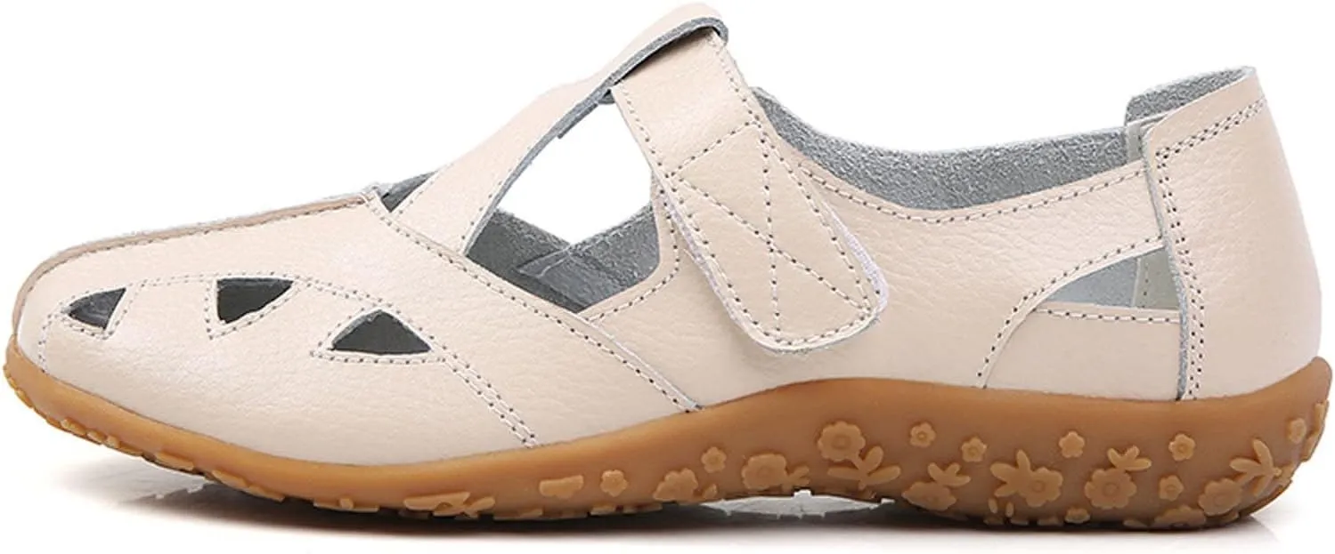 Women's Casual Slip On Shoes Comfortable Flat Walking Footwear for Spring Summer Leisure Travel Work Closed Toe