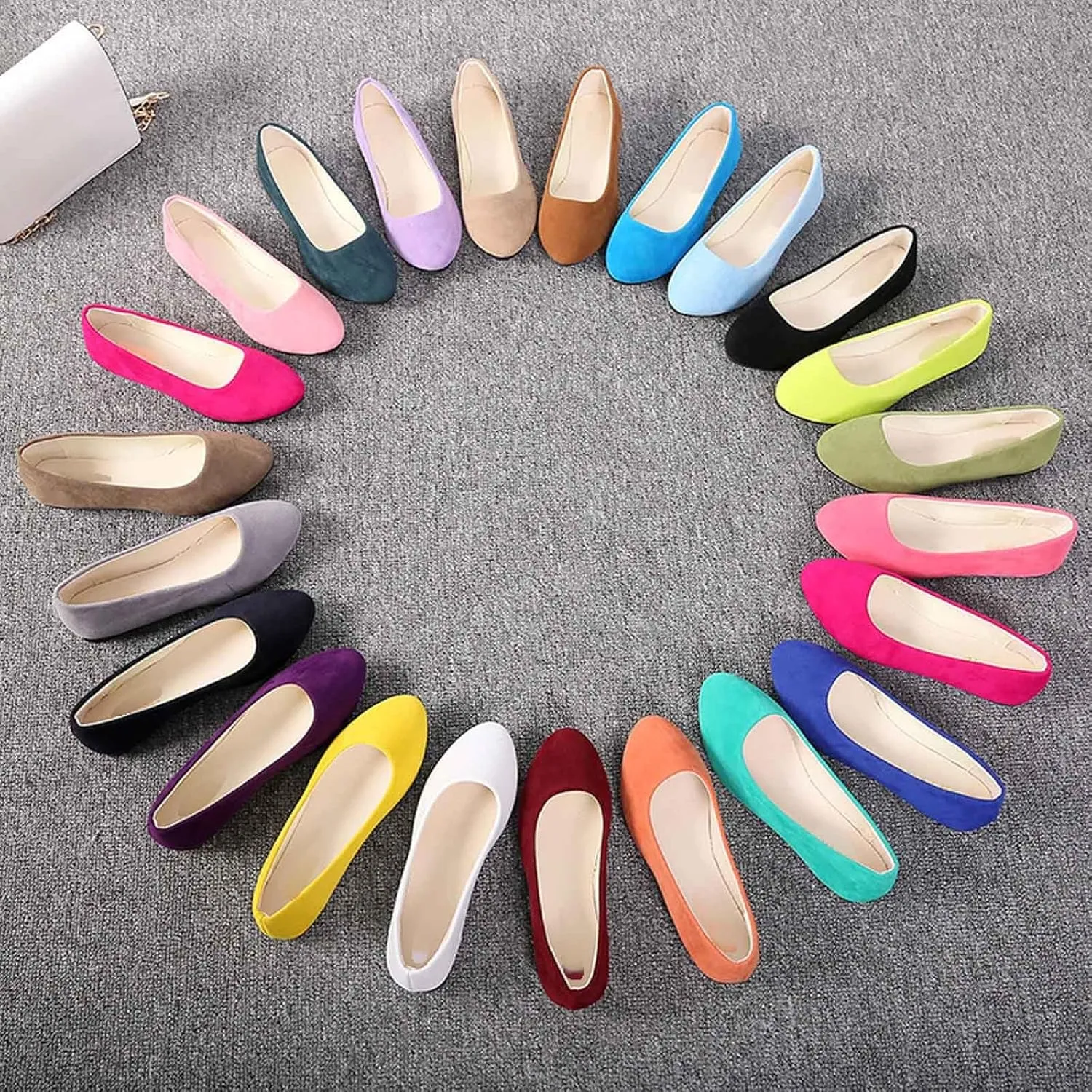 Women's Casual Slip On Shoes Comfortable Suede Footwear Versatile for Daily Wear Outfits and All Seasons Closed