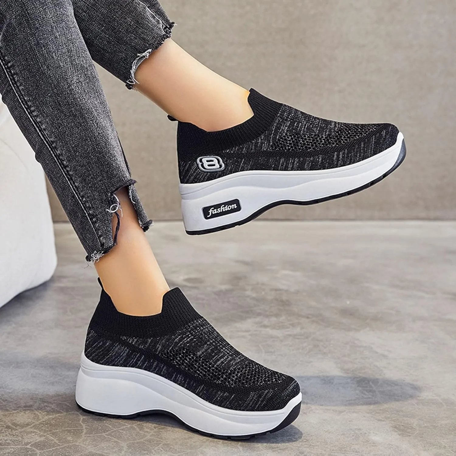 Womens Casual Sneakers Casual White Tennis Walking Shoes Casual Sneakers for Women Breathable Workout Shoes