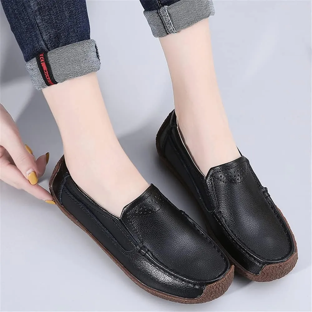 Women's Comfortable Genuine Leather Moccasins Casual Driving Loafers Soft Walking Shoes Women Slip On
